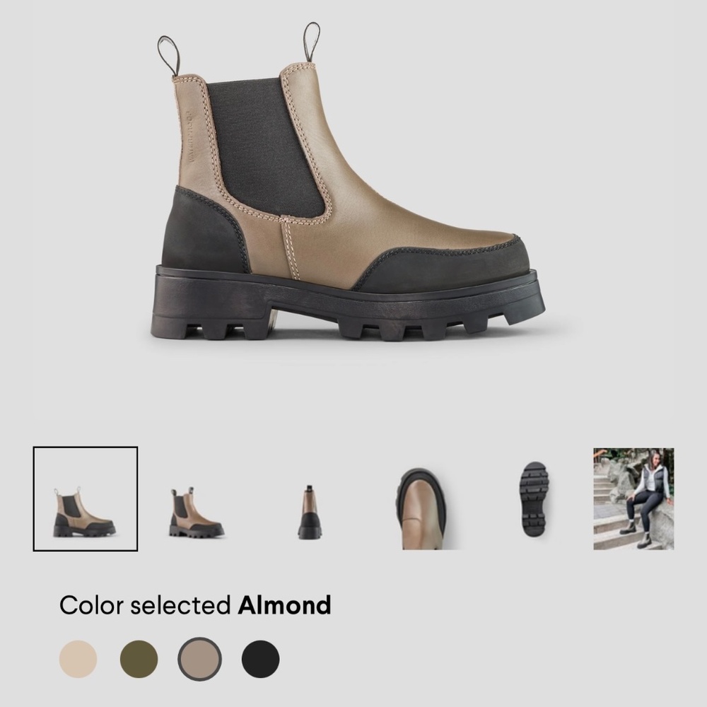 Cougar Shani Leather Waterproof Boot with Primaloft in Almond